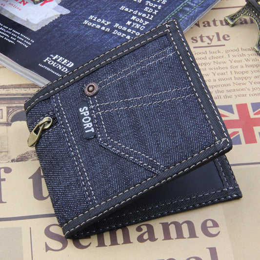 Retro Man Canvas Wallet