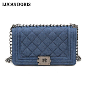 Denim Flap Bag
