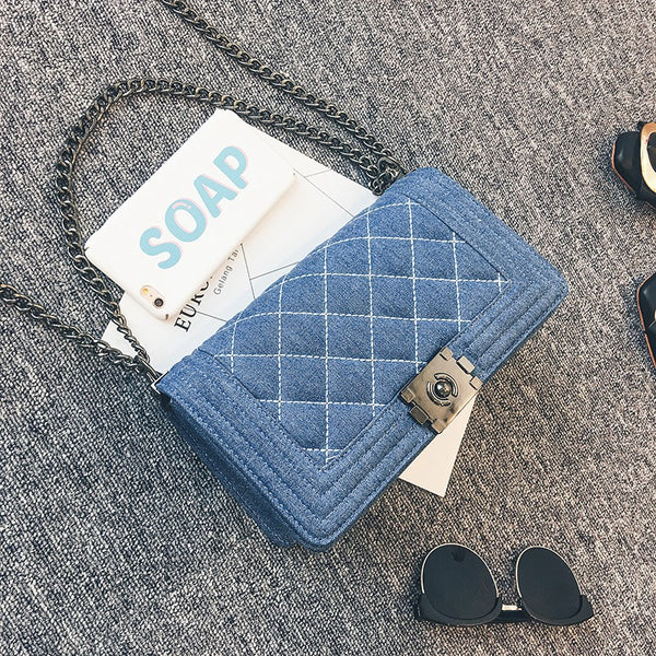 Denim Flap Bag