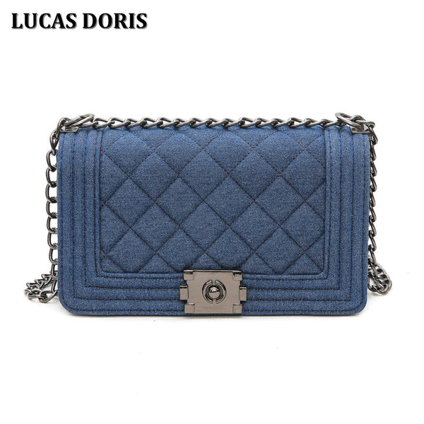 Denim Flap Bag