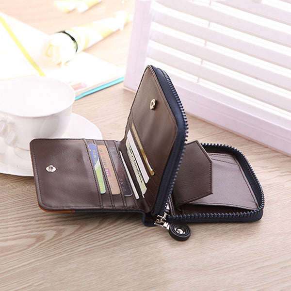 Denim Zipper Wallet