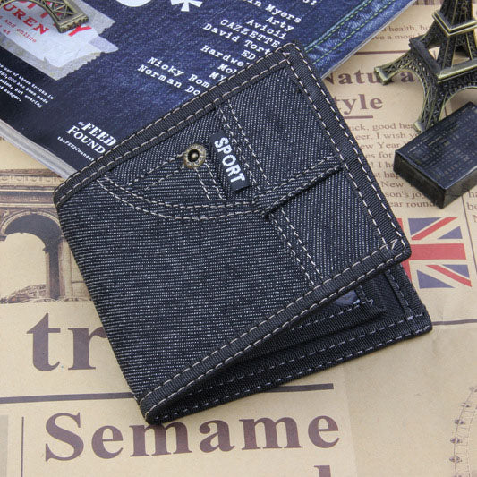 Retro Man Canvas Wallet