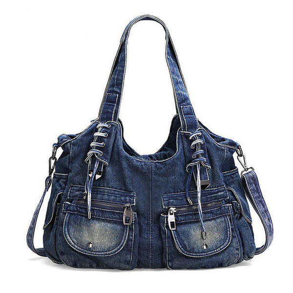Classic Denim Shoulder Bag