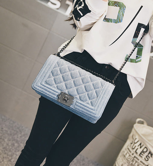 Denim Flap Bag