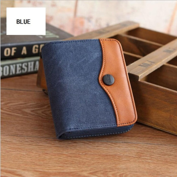 Denim Zipper Wallet