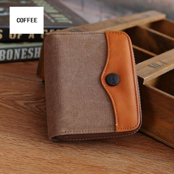 Denim Zipper Wallet