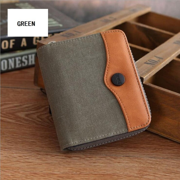 Denim Zipper Wallet