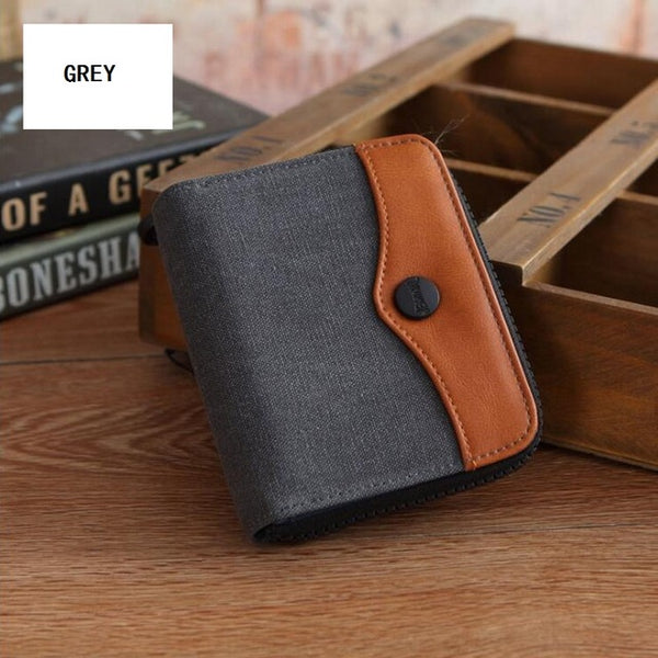 Denim Zipper Wallet
